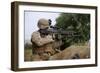 U.S. Marine Provides Security with an M249 Squad Automatic Weapon-null-Framed Photographic Print