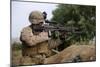 U.S. Marine Provides Security with an M249 Squad Automatic Weapon-null-Mounted Photographic Print