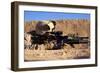 U.S. Marine Scans for Threats During a Firefight in Afghanistan-null-Framed Photographic Print