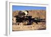 U.S. Marine Scans for Threats During a Firefight in Afghanistan-null-Framed Photographic Print