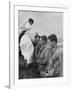 U.S. Marines and a Chaplain Celebrate Catholic Communion During the Battle of Iwo Jima-null-Framed Photo