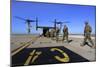 U.S. Marines and Sailors Board an Mv-22B Osprey-null-Mounted Photographic Print