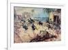 U.S. Marines Capture the Barbary Pirate Fortress at Derna, Tripoli, 27th April 1805-C.h. Waterhouse-Framed Giclee Print