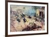 U.S. Marines Capture the Barbary Pirate Fortress at Derna, Tripoli, 27th April 1805-C.h. Waterhouse-Framed Giclee Print