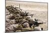 U.S. Marines Conduct a Battlesight Zero their Rifles in Al Galail, Qatar-null-Mounted Photographic Print