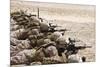 U.S. Marines Conduct a Battlesight Zero their Rifles in Al Galail, Qatar-null-Mounted Photographic Print