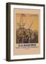 U.S. Marines, First to Fight for Democracy-L.a. Shafer-Framed Art Print