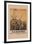 U.S. Marines, First to Fight for Democracy-L.a. Shafer-Framed Art Print