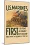 U.S. Marines, First to Fight in France for Freedom-null-Mounted Art Print