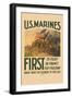 U.S. Marines, First to Fight in France for Freedom-null-Framed Art Print