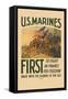 U.S. Marines, First to Fight in France for Freedom-null-Framed Stretched Canvas