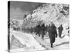 U.S. Marines March South from Kotori, Withdrawing from the Chosin Reservoir in North Korea-null-Stretched Canvas