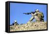U.S. Marines Provide Security During a Patrol in Afghanistan-null-Framed Stretched Canvas