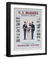 U.S. Marines Recruiting Poster-null-Framed Giclee Print