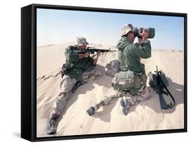 U.S. Marines Saudi Arabia-Dejong-Framed Stretched Canvas