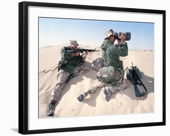 U.S. Marines Saudi Arabia-Dejong-Framed Photographic Print