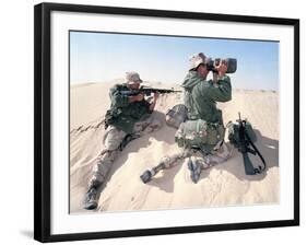 U.S. Marines Saudi Arabia-Dejong-Framed Photographic Print