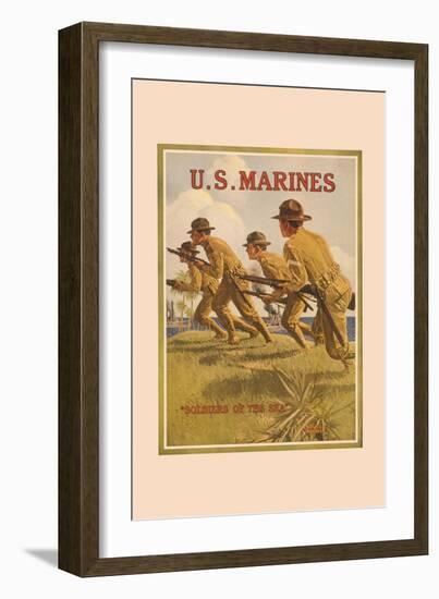 U.S. Marines, Soldiers of the Sea-null-Framed Art Print