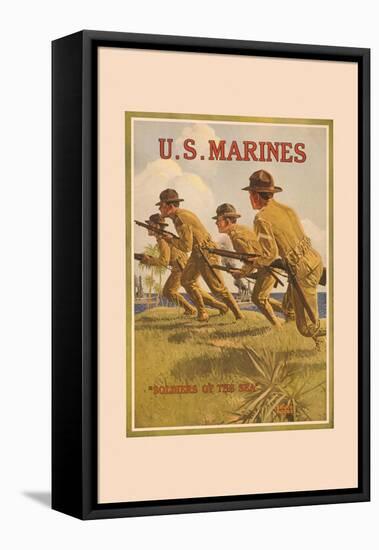 U.S. Marines, Soldiers of the Sea-null-Framed Stretched Canvas