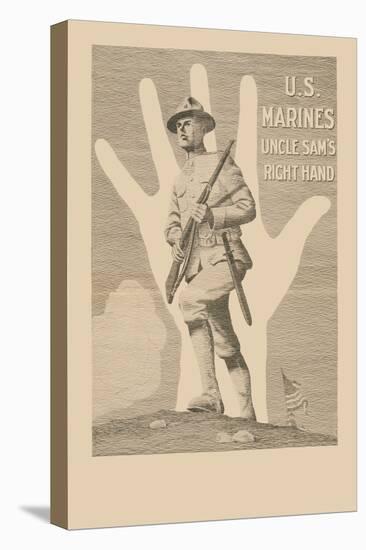 U.S. Marines, Uncle Sam's Right Hand-R. Mcbride-Stretched Canvas