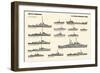 U.S. Minor Combatant Types-null-Framed Art Print