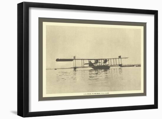 U. S. Naval Flying Boat-null-Framed Art Print