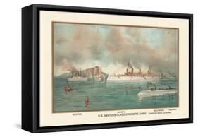 U.S. Navy 2nd Class Cruisers, 1899-Werner-Framed Stretched Canvas