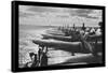 U.S. Navy Airplanes Packed on Deck-null-Framed Stretched Canvas