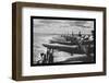 U.S. Navy Airplanes Packed on Deck-null-Framed Photo