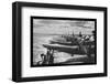 U.S. Navy Airplanes Packed on Deck-null-Framed Photo