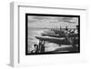 U.S. Navy Airplanes Packed on Deck-null-Framed Photo