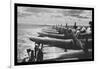 U.S. Navy Airplanes Packed on Deck-null-Framed Photo