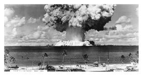 Bikini Atoll - Operation Crossroads Baker Detonation - July 25, 1946: DBCR-T1-318-Exp #2 AF434-6-U^S^ Navy-Laminated Art Print