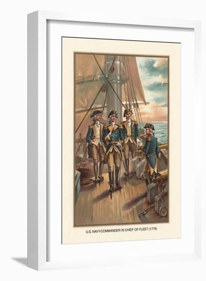 U.S. Navy, Commander and Chief of Fleet, 1776-Werner-Framed Art Print