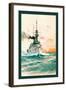 U.S. Navy: Determination-Willy Stower-Framed Art Print