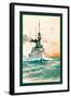 U.S. Navy: Determination-Willy Stower-Framed Art Print