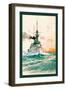 U.S. Navy: Determination-Willy Stower-Framed Art Print