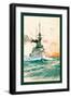 U.S. Navy: Determination-Willy Stower-Framed Art Print