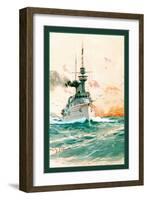 U.S. Navy: Determination-Willy Stower-Framed Art Print