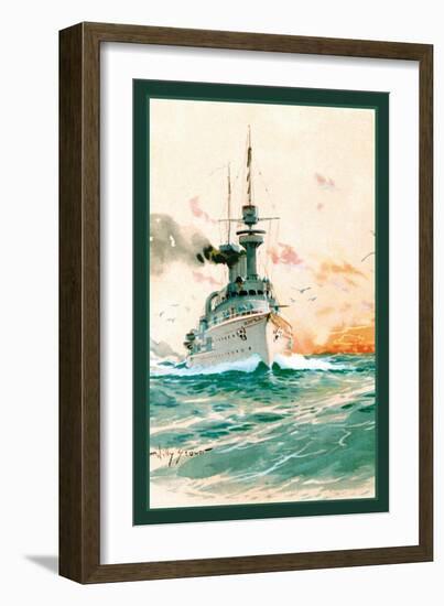 U.S. Navy: Determination-Willy Stower-Framed Art Print