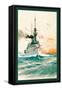U.S. Navy: Determination-Willy Stower-Framed Stretched Canvas