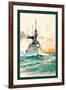 U.S. Navy: Determination-Willy Stower-Framed Art Print