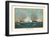 U.S. Navy Frigate, 1815-Werner-Framed Art Print