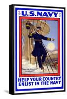 U.S. Navy, Help your Country, c.1917-H.a. Ogden-Framed Stretched Canvas