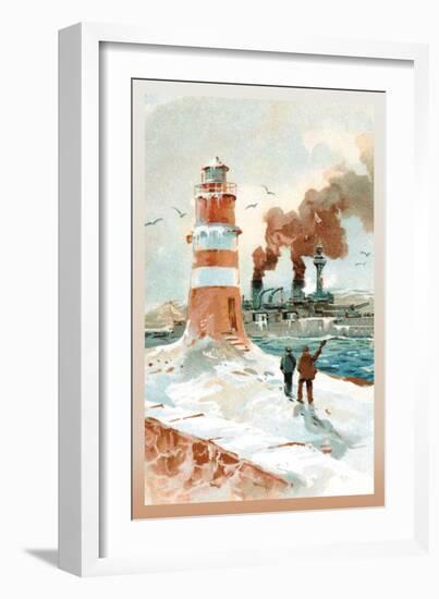 U.S. Navy: January Morning-Willy Stower-Framed Art Print