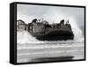 U.S. Navy Landing Craft Air Cushion Makes a Beach Landing-Stocktrek Images-Framed Stretched Canvas