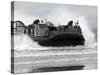 U.S. Navy Landing Craft Air Cushion Makes a Beach Landing-Stocktrek Images-Stretched Canvas