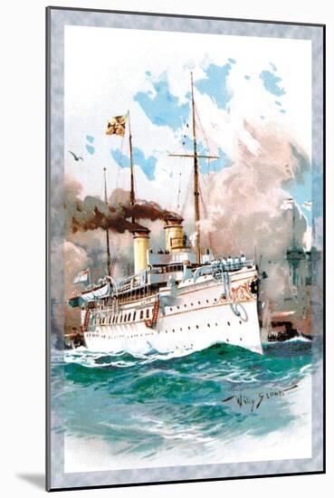 U.S. Navy: Mighty-Willy Stower-Mounted Art Print