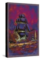 U.S. Navy: Night Falls-Willy Stower-Stretched Canvas