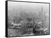 U.S. Navy Observation Planes Fly Over New York City-null-Framed Stretched Canvas